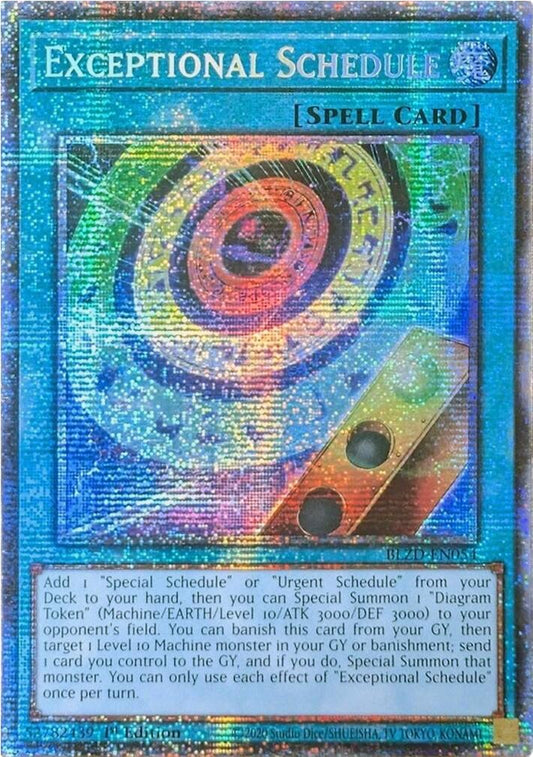 BLZD-EN054 - Exceptional Schedule