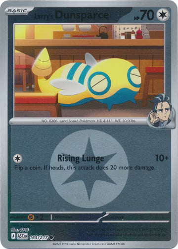 Ascended Heroes - 163/217 - Larry's Dunsparce - Energy Reverse Holo