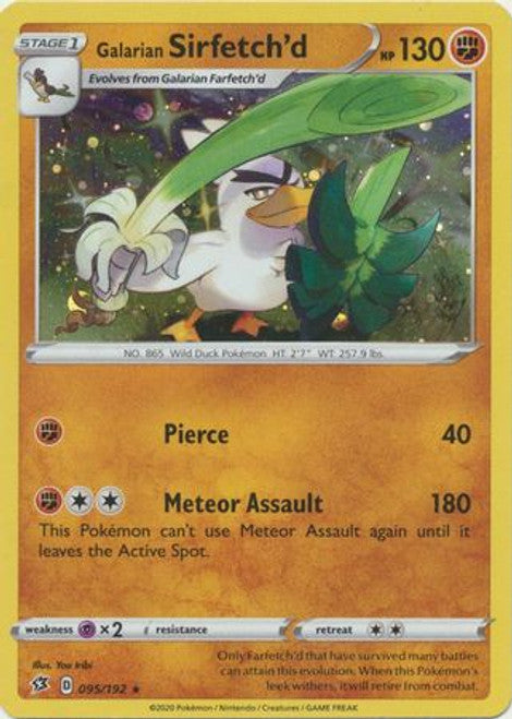 RCL - 095/192 - Galarian Sirfetch'd - Cosmos Holo