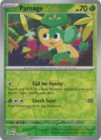 Paradox Rift - 004/182 - Pansage - Reverse Holo