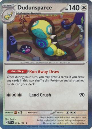 Temporal Forces - 129/162 - Dudunsparce - Holo