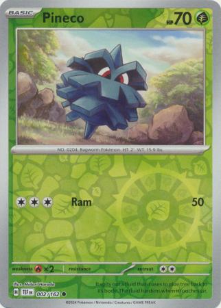 Temporal Forces - 002/162 - Pineco - Reverse Holo