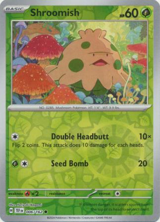 Temporal Forces - 006/162 - Shroomish - Reverse Holo