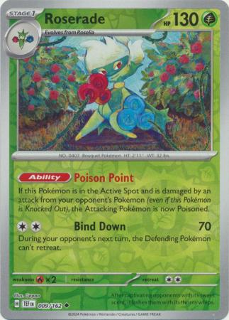 Temporal Forces - 009/162 - Roserade - Reverse Holo
