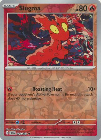 Temporal Forces - 028/162 - Slugma - Reverse Holo