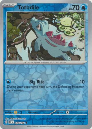 Temporal Forces - 039/162 - Totodile - Reverse Holo