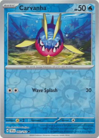 Temporal Forces - 042/162 - Carvanha - Reverse Holo