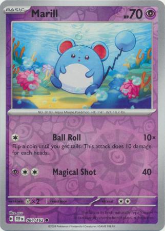 Temporal Forces - 064/162 - Marill - Reverse Holo