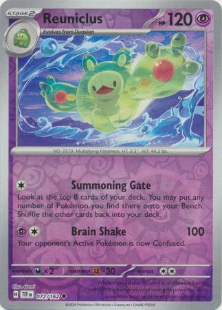 Temporal Forces - 072/162 - Reuniclus - Reverse Holo