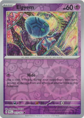 Temporal Forces - 073/162 - Elgyem - Reverse Holo