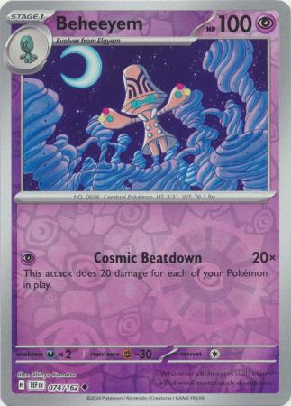 Temporal Forces - 074/162 - Beheeyem - Reverse Holo