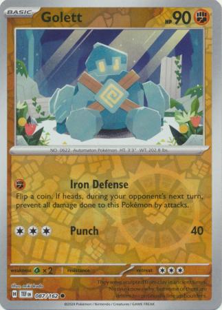 Temporal Forces - 087/162 - Golett - Reverse Holo