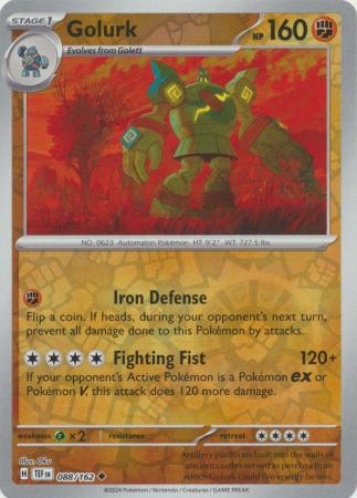 Temporal Forces - 088/162 - Golurk - Reverse Holo