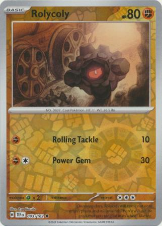 Temporal Forces - 093/162 - Rolycoly - Reverse Holo