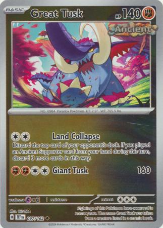 Temporal Forces - 097/162 - Great Tusk - Reverse Holo