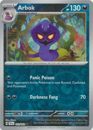 Temporal Forces - 101/162 - Arbok - Reverse Holo