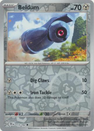 Temporal Forces - 113/162 - Beldum - Reverse Holo