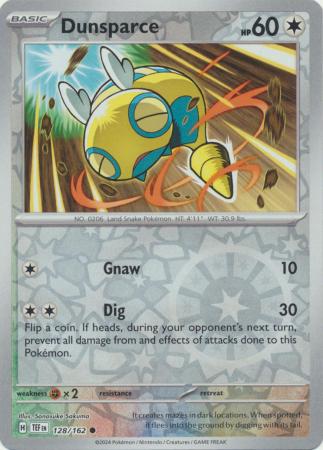 Temporal Forces - 128/162 - Dunsparce - Reverse Holo
