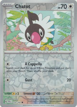 Temporal Forces - 132/162 - Chatot - Reverse Holo