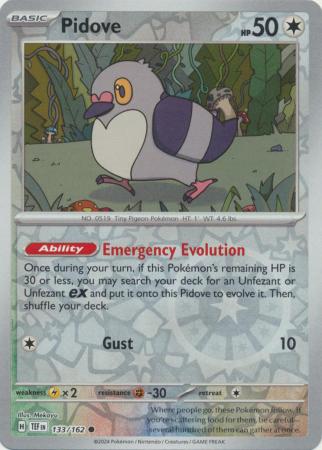 Temporal Forces - 133/162 - Pidove - Reverse Holo