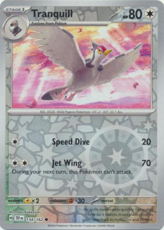 Temporal Forces - 134/162 - Tranquill - Reverse Holo