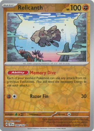 Temporal Forces - 084/162 - Relicanth - Reverse Holo