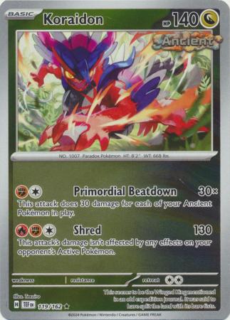 Temporal Forces - 119/162 - Koraidon - Reverse Holo