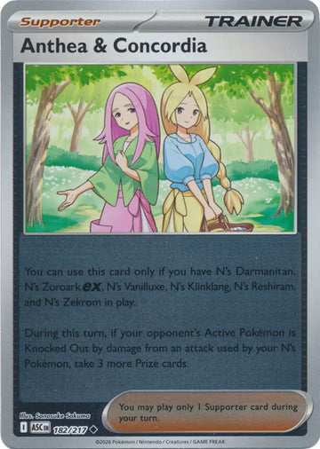 Ascended Heroes - 182/217 - Anthea & Concordia - Reverse Holo