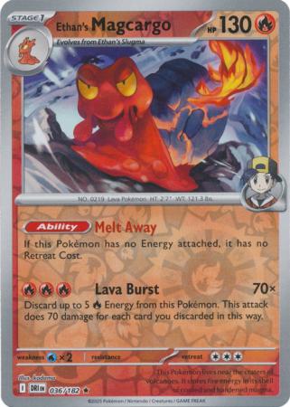 Destined Rivals - 036/182 - Ethan's Magcargo - Reverse Holo