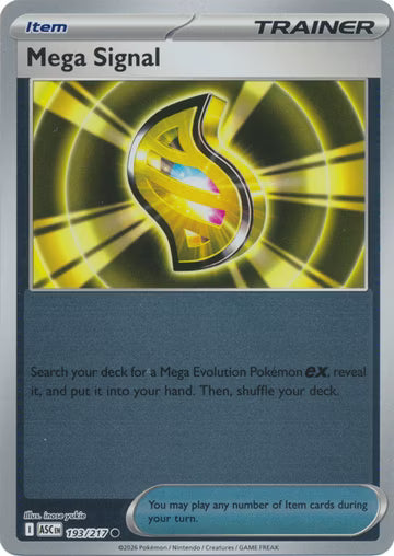 Ascended Heroes - 193/217 - Mega Signal - Reverse Holo