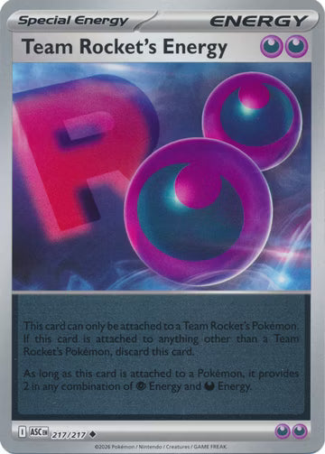 Ascended Heroes - 217/217 - Team Rocket's Energy - Reverse Holo