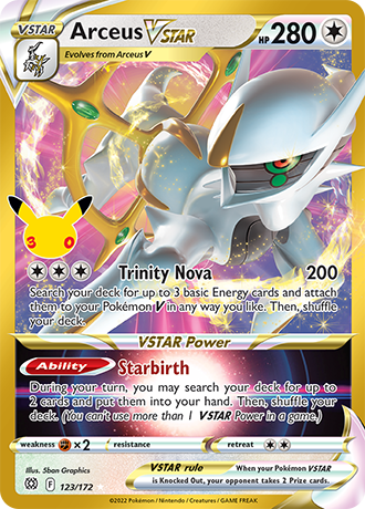 30th Celebration - 123/172 - Arceus VSTAR - Classic Collection