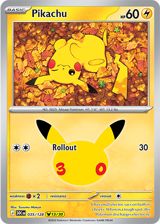 30th Celebration - 035/128 - Pikachu