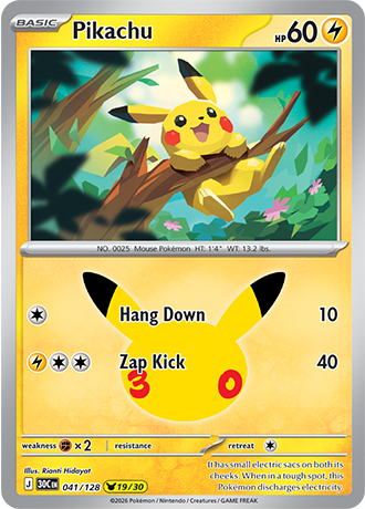 30th Celebration - 041/128 - Pikachu