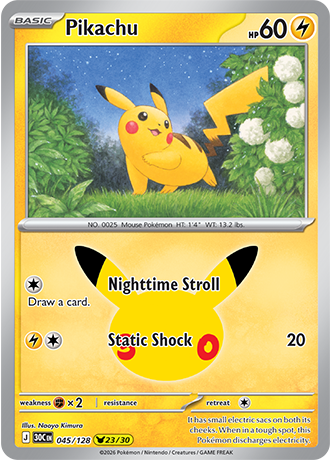 30th Celebration - 045/128 - Pikachu
