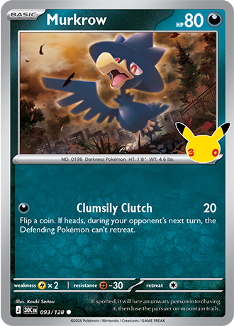 30th Celebration - 093/128 - Murkrow