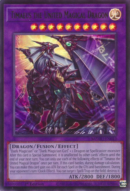 MZMU-EN012 - Timaeus the United Magical Dragon