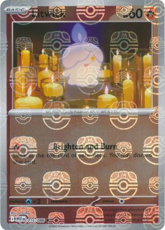 White Flare - 016/086 - Litwick - Master Ball Reverse Holo