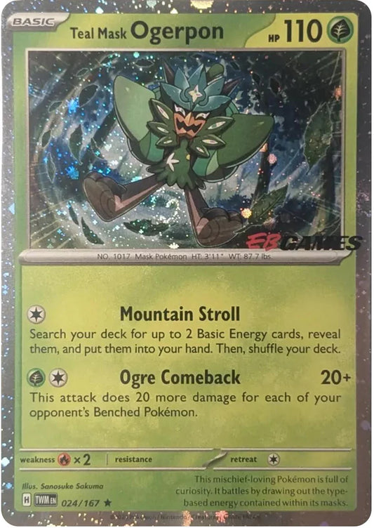TWM - 024/167 - Teal Mask Ogerpon - Cosmos Holo