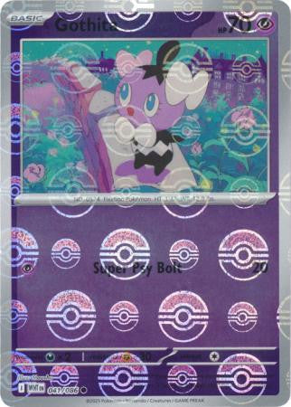 White Flare - 041/086 - Gothita - Poké Ball Reverse Holo