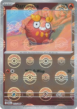 Black Bolt - 013/086 - Darumaka - Poké Ball Reverse Holo