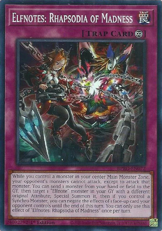 BPRO-EN072 - Elfnotes: Rhapsodia of Madness