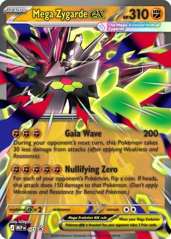 Black Star Promos - MEP071 - Mega Zygarde ex