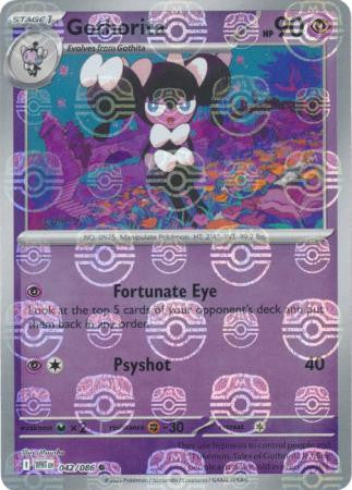 White Flare - 042/086 - Gothorita - Master Ball Reverse Holo