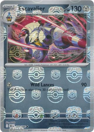 Black Bolt - 060/086 - Escavalier - Master Ball Reverse Holo