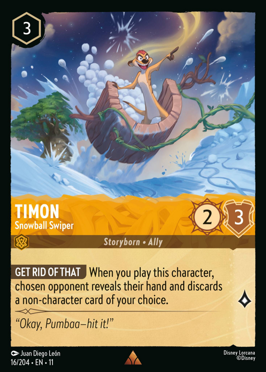 Winterspell - 016/204 - Timon - Snowball Swiper