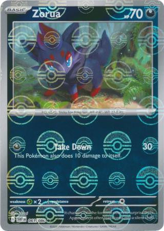 White Flare - 061/086 - Zorua - Poké Ball Reverse Holo