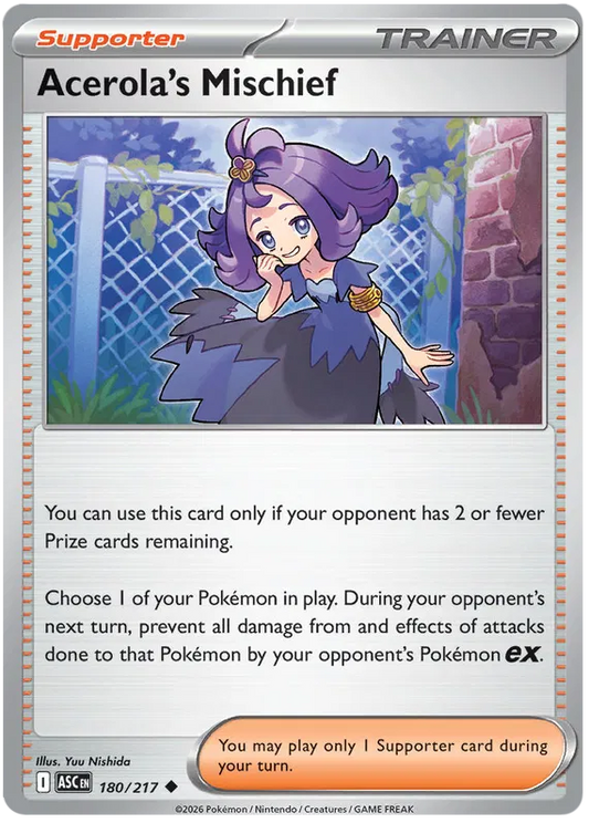 Ascended Heroes - 180/217 - Acerola's Mischief