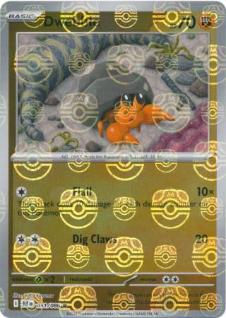 Black Bolt - 051/086 - Dwebble - Master Ball Reverse Holo