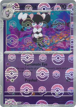 White Flare - 042/086 - Gothorita - Poké Ball Reverse Holo